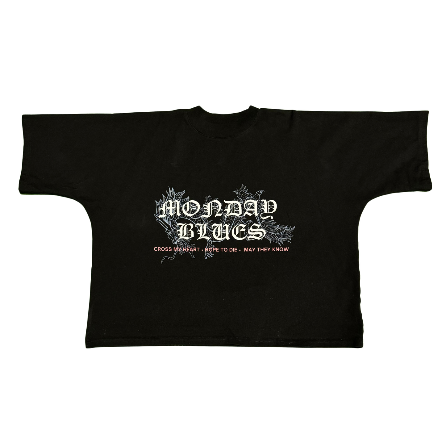 MONDAY BLUES T-SHIRT IN BLACK