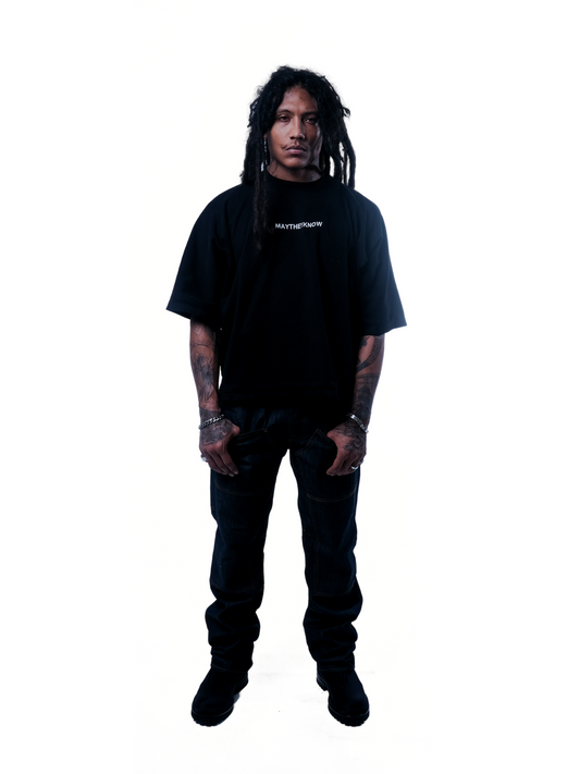 MAYTHEYKNOW T-SHIRT IN BLACK