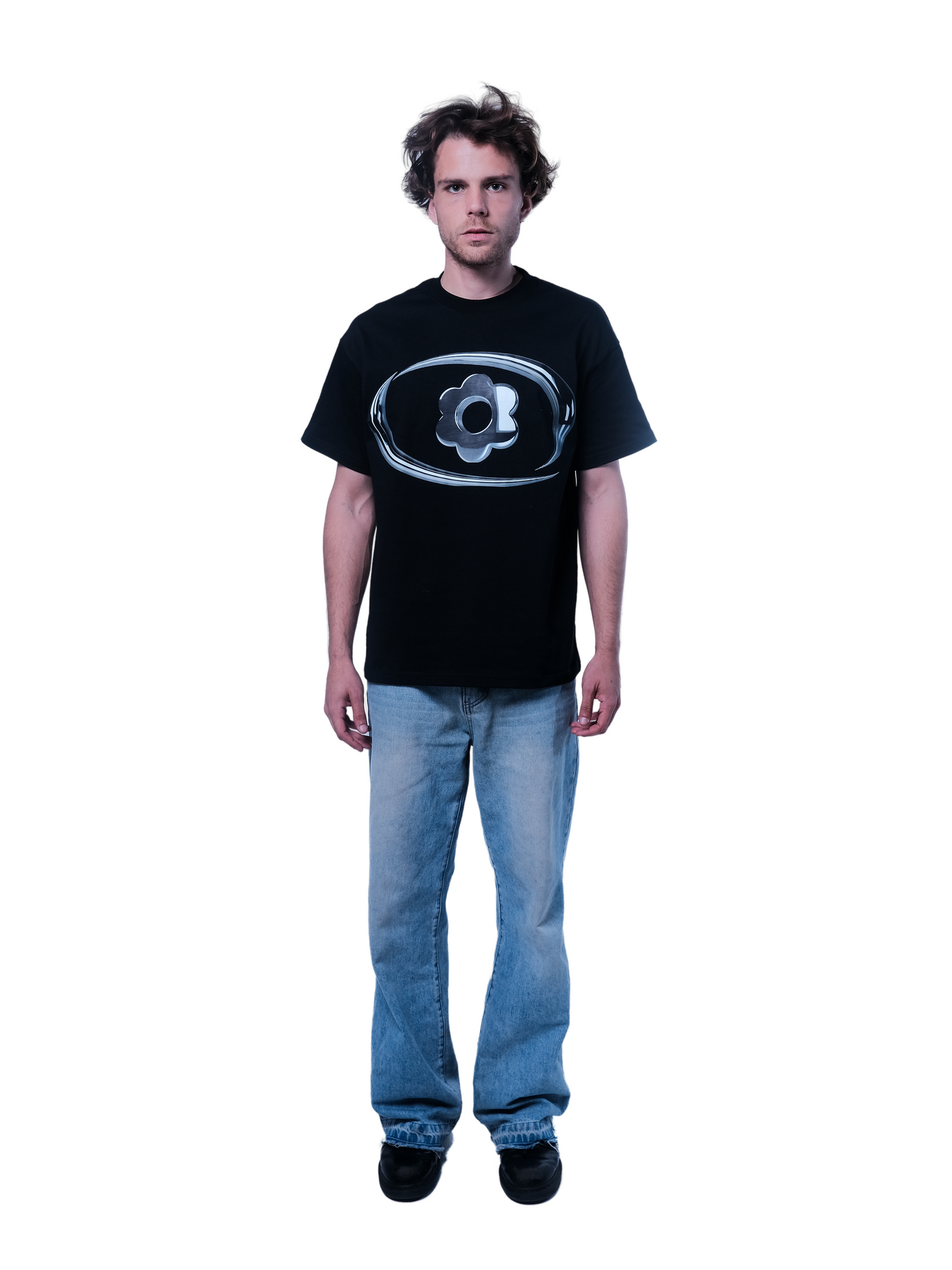 MAGNOLIA T-SHIRT MEDIUM FIT IN BLACK
