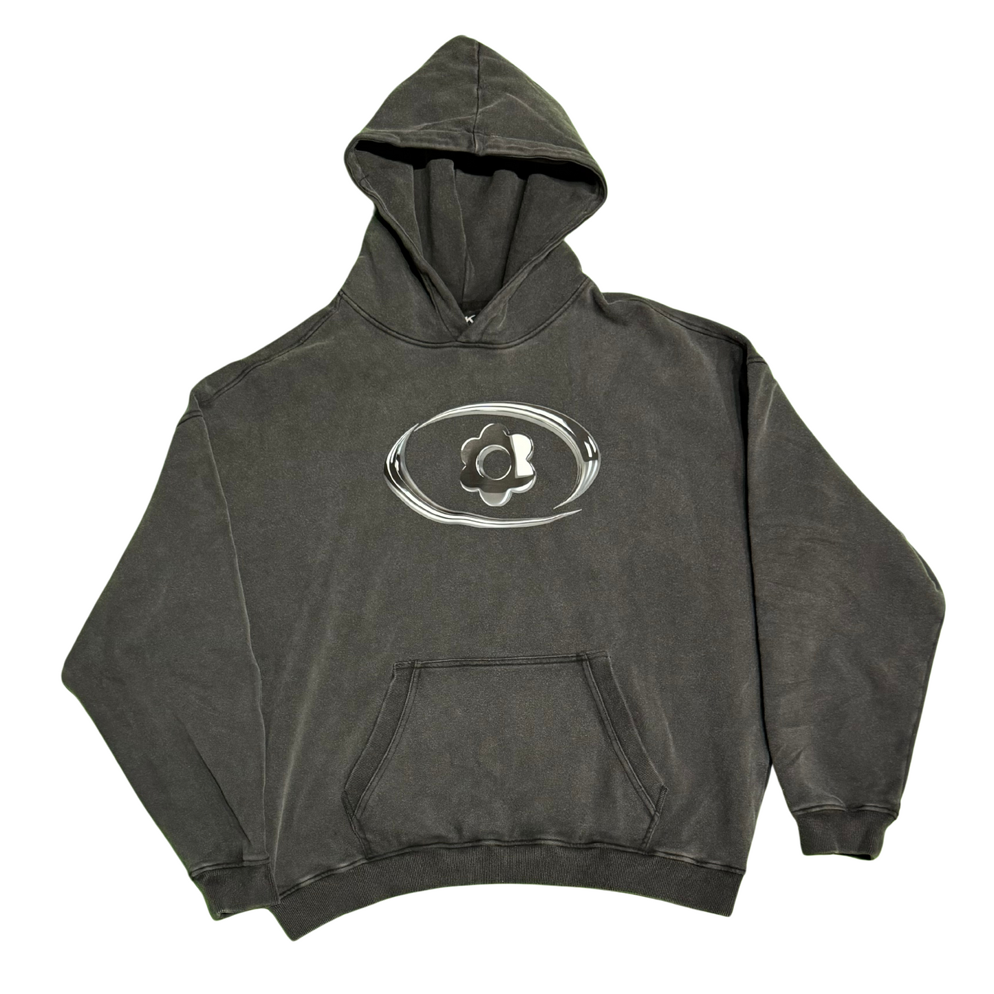 MAGNOLIA HOODIE OVERSIZED IN DARK GREY