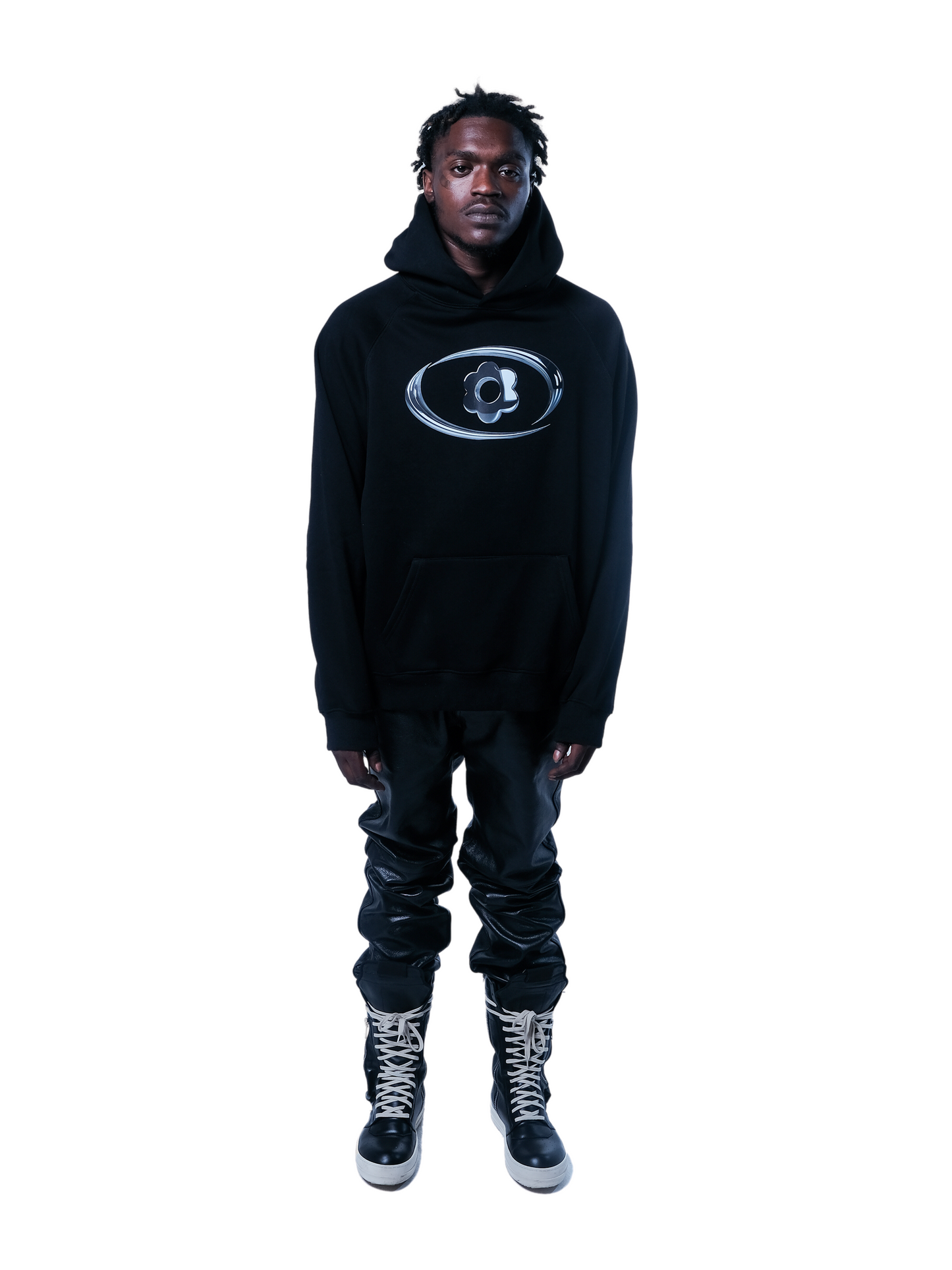 MAGNOLIA HOODIE OVERSIZED IN BLACK