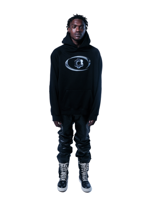 MAGNOLIA HOODIE OVERSIZED IN BLACK